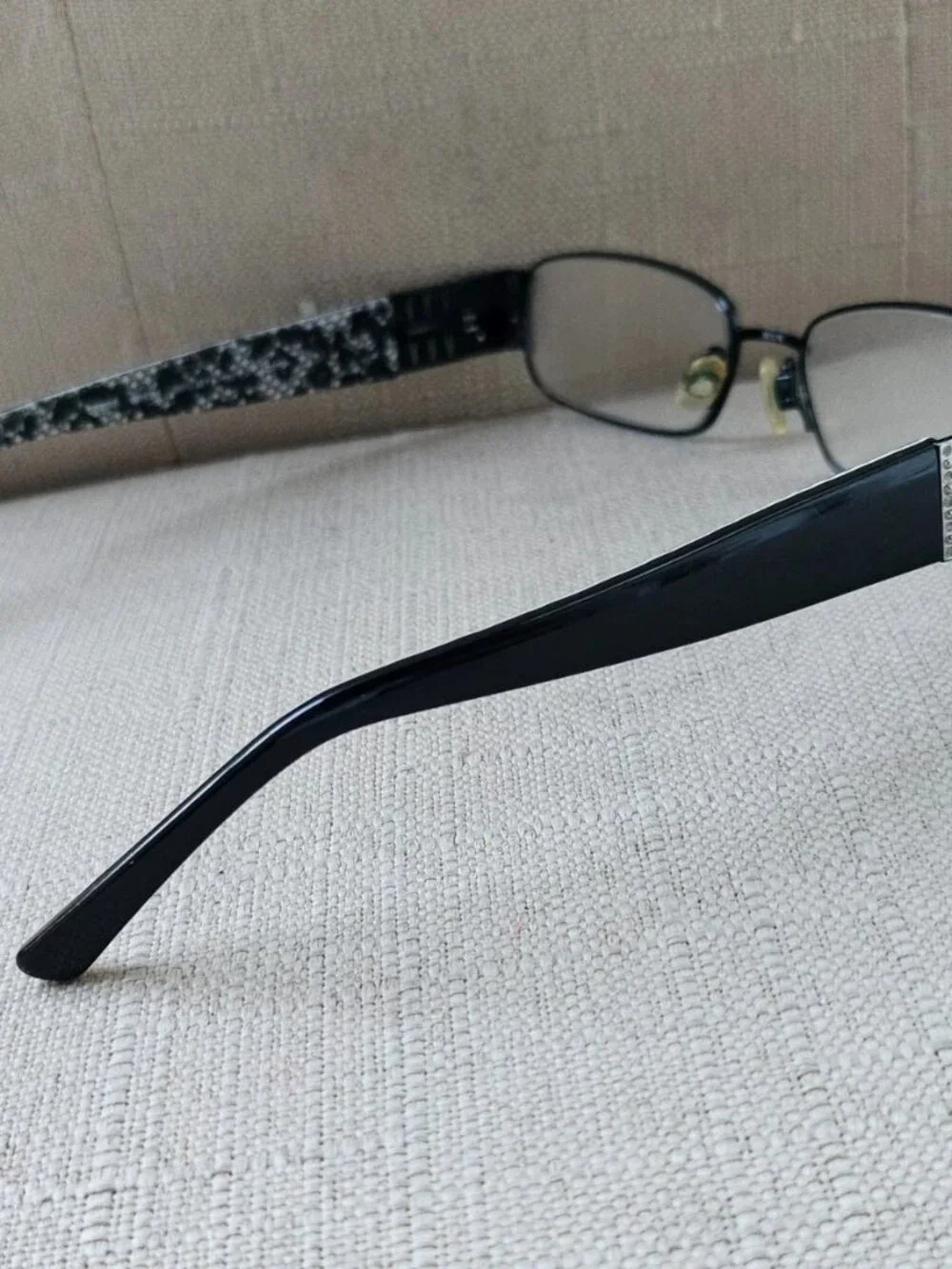 bebe Eyeglasses Black Patterned Arms Women's Eyewear Glasses Eyewear Desire